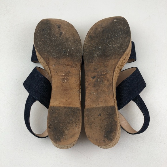 Club Monaco Florin Platform Denim Sandals - Picture 7 of 8